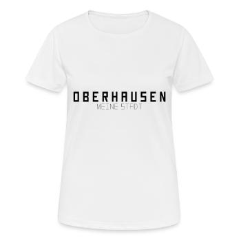 Oberhausen Meine Stadt - Frauen T-Shirt atmungsaktiv - Weiß - Vorne - AI Model Female 172 dark (172cm)