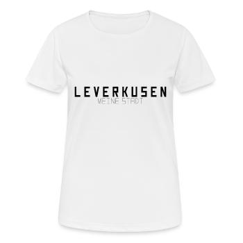 Leverkusen Meine Stadt - Frauen T-Shirt atmungsaktiv - Weiß - Vorne - AI Model Female 172 dark (172cm)
