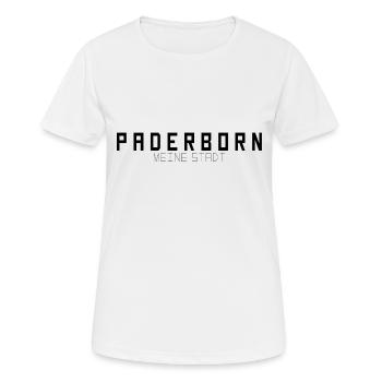 Paderborn Meine Stadt - Frauen T-Shirt atmungsaktiv - Weiß - Vorne - AI Model Female 172 dark (172cm)
