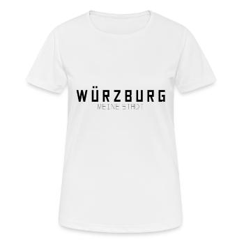 Würzburg Meine Stadt - Frauen T-Shirt atmungsaktiv - Weiß - Vorne - AI Model Female 172 dark (172cm)