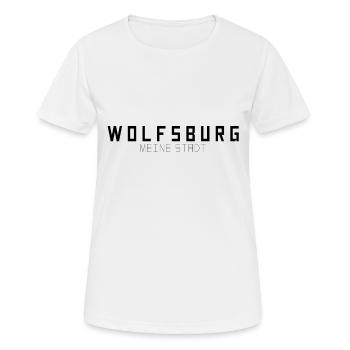 Wolfsburg Meine Stadt - Frauen T-Shirt atmungsaktiv - Weiß - Vorne - AI Model Female 172 dark (172cm)