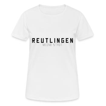 Reutlingen Meine Stadt - Frauen T-Shirt atmungsaktiv - Weiß - Vorne - AI Model Female 172 dark (172cm)