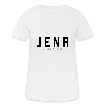 Jena Meine Stadt - Frauen T-Shirt atmungsaktiv - Weiß - Vorne - AI Model Female 172 dark (172cm)
