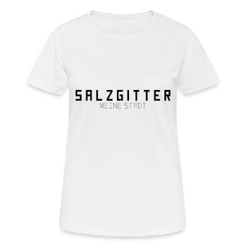 Salzgitter Meine Stadt - Frauen T-Shirt atmungsaktiv - Weiß - Vorne - AI Model Female 172 dark (172cm)