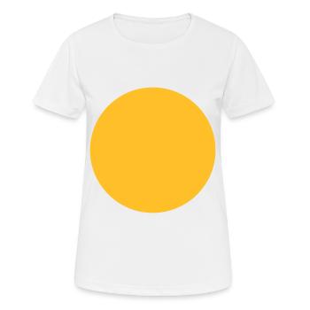 Sphère géométrie - T-shirt respirant Femme - blanc - Devant - AI Model Female 172 dark (172cm)