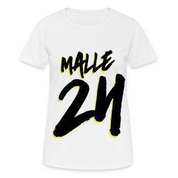 Malle 24 Mallorca - T-shirt respirant Femme - blanc - Devant - AI Model Female 172 dark (172cm)