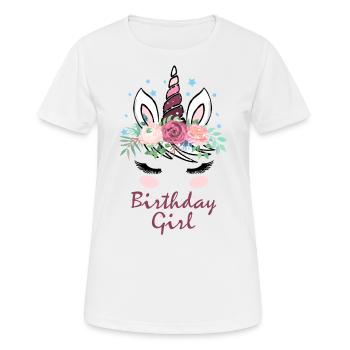 Birthday Gift Girl Birthday Girl - Women's Breathable T-Shirt - white - Front - AI Model Female 172 dark (172cm)