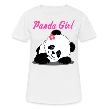 Panda Girl Girl Panda Bear Gift - Women's Breathable T-Shirt - white - Front - AI Model Female 172 dark (172cm)