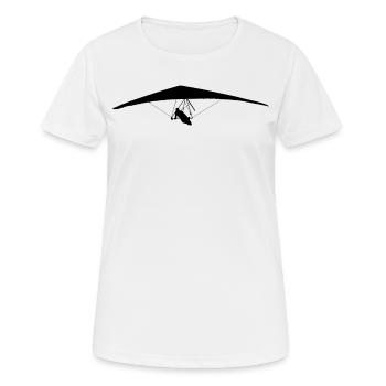 Drachenfliegen Drachenflieger Hängegleiter - Frauen T-Shirt atmungsaktiv - Weiß - Vorne - AI Model Female 172 dark (172cm)