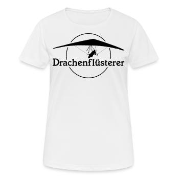 Drachenfliegen Drachenflieger Hängegleiter - Frauen T-Shirt atmungsaktiv - Weiß - Vorne - AI Model Female 172 dark (172cm)