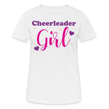 Cheerleading Cheerleader Fille Cadeau Femmes - T-shirt respirant Femme - blanc - Devant - AI Model Female 172 dark (172cm)