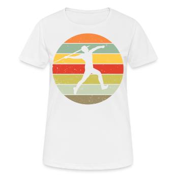Lanceur de javelot Lanceur de javelot Cadeau de lanceur de javelot - T-shirt respirant Femme - blanc - Devant - AI Model Female 172 dark (172cm)