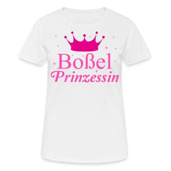 Boßel Prinzessin Boßeln Frauen Mädchen Geschenk - Frauen T-Shirt atmungsaktiv - Weiß - Vorne - AI Model Female 172 dark (172cm)