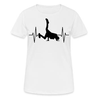 Streetdance Hip Hop Tanz Breakdance Geschenk - Frauen T-Shirt atmungsaktiv - Weiß - Vorne - AI Model Female 172 dark (172cm)