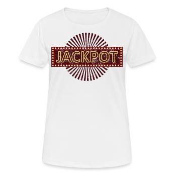 Jackpot Spielautomat Glücksspiel Spieler Geschenk - Frauen T-Shirt atmungsaktiv - Weiß - Vorne - AI Model Female 172 dark (172cm)