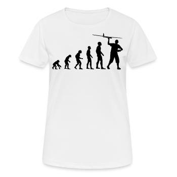 Model Airplane Model Maker Airplane Funny Gift - Women's Breathable T-Shirt - white - Front - AI Model Female 172 dark (172cm)