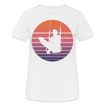 Ringturnen Ringsport Retro Vintage Cadeau - T-shirt respirant Femme - blanc - Devant - AI Model Female 172 dark (172cm)