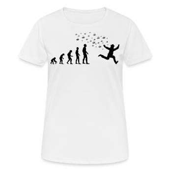 Apiculteur abeilles abeilles evolution cadeau - T-shirt respirant Femme - blanc - Devant - AI Model Female 172 dark (172cm)