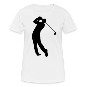 Golf Gift Golf Club Golf Club Golfer Outfit - Women's Breathable T-Shirt - white - Front - AI Model Female 172 dark (172cm)