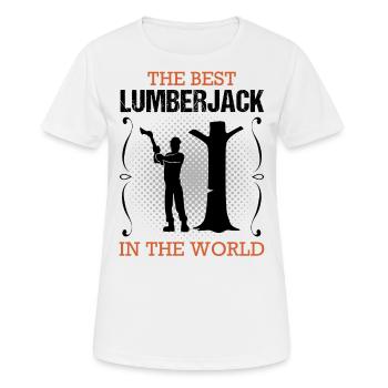 Profession de bûcheron Formation Forester Cadeau - T-shirt respirant Femme - blanc - Devant - AI Model Female 172 dark (172cm)