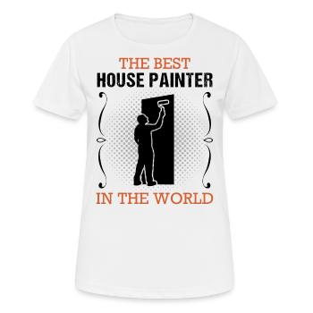 Profession de peintre Formation Varnisher Cadeau - T-shirt respirant Femme - blanc - Devant - AI Model Female 172 dark (172cm)