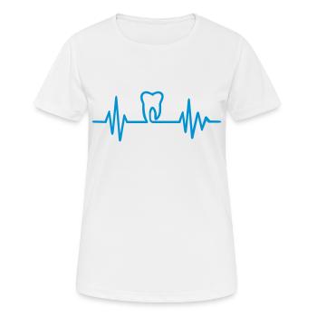 Zahnarzt - Frauen T-Shirt atmungsaktiv - Weiß - Vorne - AI Model Female 172 dark (172cm)