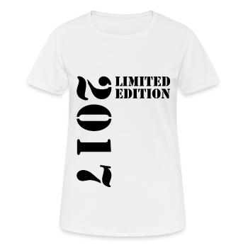 2017 Édition Limitée Anniversaire Cadeau Décoration - T-shirt respirant Femme - blanc - Devant - AI Model Female 172 dark (172cm)