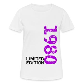 1980's Limited Edition Birthday Gift Wife Husband - Women's Breathable T-Shirt - white - Front - AI Model Female 172 dark (172cm)