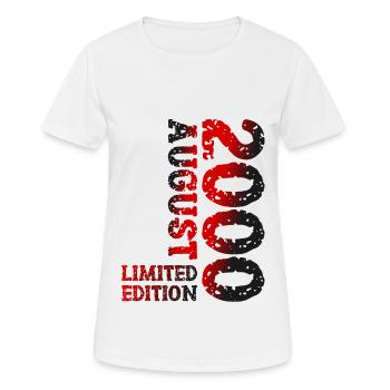 2000 Août Édition Limitée 23e Tenue d’anniversaire - T-shirt respirant Femme - blanc - Devant - AI Model Female 172 dark (172cm)