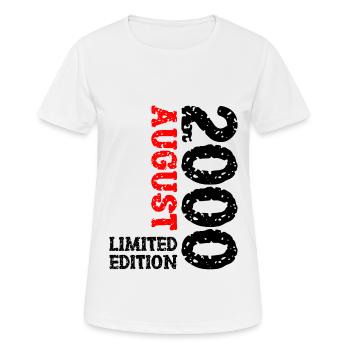 2000 Août Édition Limitée 23e Tenue d’anniversaire - T-shirt respirant Femme - blanc - Devant - AI Model Female 172 dark (172cm)