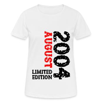 2004 Août Édition Limitée 19e Tenue d’anniversaire - T-shirt respirant Femme - blanc - Devant - AI Model Female 172 dark (172cm)