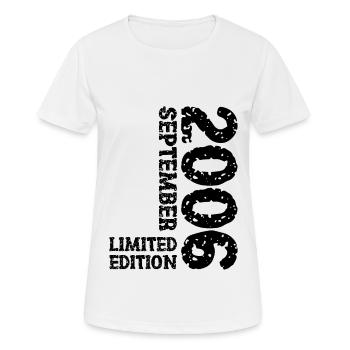 2006 September Limited Edition 17th Birthday Deco - Women's Breathable T-Shirt - white - Front - AI Model Female 172 dark (172cm)