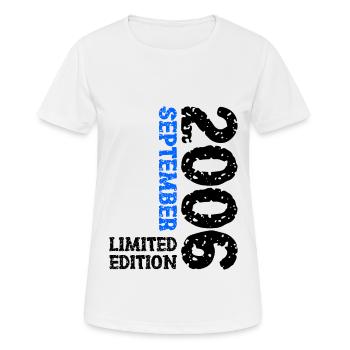2006 September Limited Edition 17th Birthday Deco - Women's Breathable T-Shirt - white - Front - AI Model Female 172 dark (172cm)