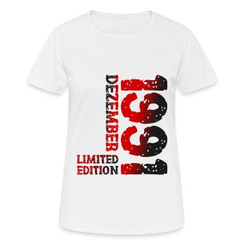 1991 Dezember Limited Edition 32. Geburtstag Deko - Frauen T-Shirt atmungsaktiv - Weiß - Vorne - AI Model Female 172 dark (172cm)
