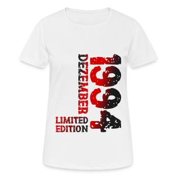1994 Dezember Limited Edition 29. Geburtstag Deko - Frauen T-Shirt atmungsaktiv - Weiß - Vorne - AI Model Female 172 dark (172cm)