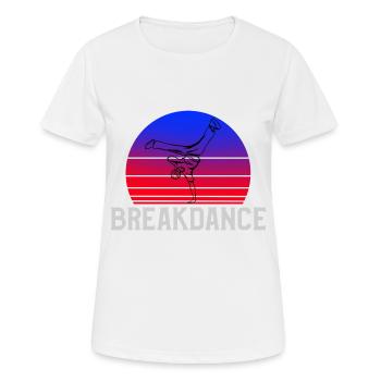 Hip Hop Rap Breakdance B-Boys B-Girls Designs - Frauen T-Shirt atmungsaktiv - Weiß - Vorne - AI Model Female 172 dark (172cm)