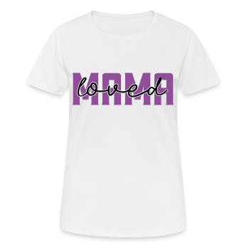 Ich liebe dich, Mama. Ich liebe dich, Mama, Mama-Geschenk. - Frauen T-Shirt atmungsaktiv - Weiß - Vorne - AI Model Female 172 dark (172cm)