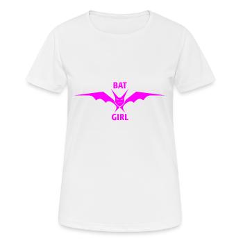 Bat Girl - Frauen T-Shirt atmungsaktiv - Weiß - Vorne - AI Model Female 172 dark (172cm)