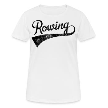aviron - T-shirt respirant Femme - blanc - Devant - AI Model Female 172 dark (172cm)