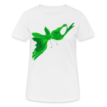 GreenLightButterfly Fantasy - Frauen T-Shirt atmungsaktiv - Weiß - Vorne - AI Model Female 172 dark (172cm)
