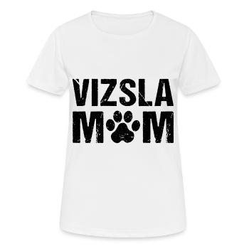 Vizsla Mom Magyar Vizsla - Frauen T-Shirt atmungsaktiv - Weiß - Vorne - AI Model Female 172 dark (172cm)