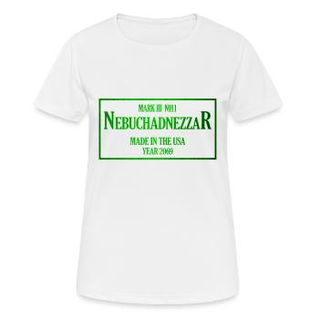 Nebuchadnezzar Schiff Matrix Geschenkidee - Frauen T-Shirt atmungsaktiv - Weiß - Vorne - AI Model Female 172 dark (172cm)