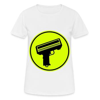 Weapon Money Rain - Women's Breathable T-Shirt - white - Front - AI Model Female 172 dark (172cm)