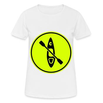 Kanu icon - Frauen T-Shirt atmungsaktiv - Weiß - Vorne - AI Model Female 172 dark (172cm)