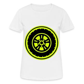 Reifen tuning - Frauen T-Shirt atmungsaktiv - Weiß - Vorne - AI Model Female 172 dark (172cm)