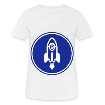 Symbole de fusée - T-shirt respirant Femme - blanc - Devant - AI Model Female 172 dark (172cm)