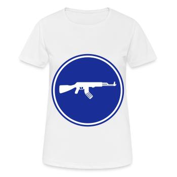 Gewehr icon symbol - Frauen T-Shirt atmungsaktiv - Weiß - Vorne - AI Model Female 172 dark (172cm)