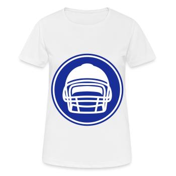 Casque de football - T-shirt respirant Femme - blanc - Devant - AI Model Female 172 dark (172cm)