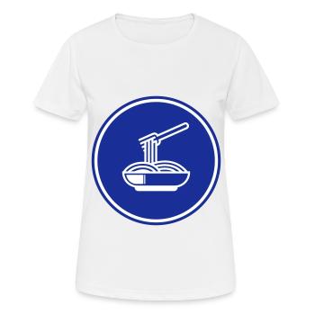 Spaghetti symbol - Frauen T-Shirt atmungsaktiv - Weiß - Vorne - AI Model Female 172 dark (172cm)