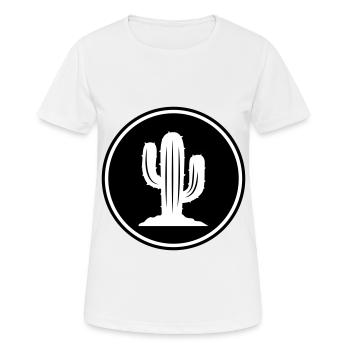 Symbole de cactus - T-shirt respirant Femme - blanc - Devant - AI Model Female 172 dark (172cm)